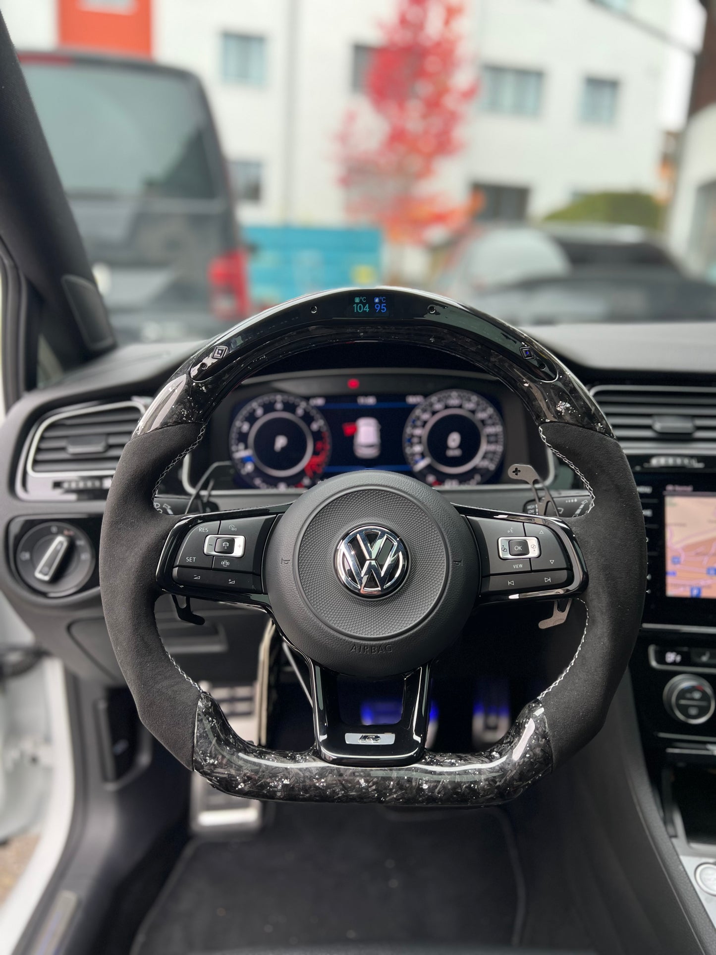 Volant carbone VW Golf 7/R/GTI/GTD "CUSTOM"